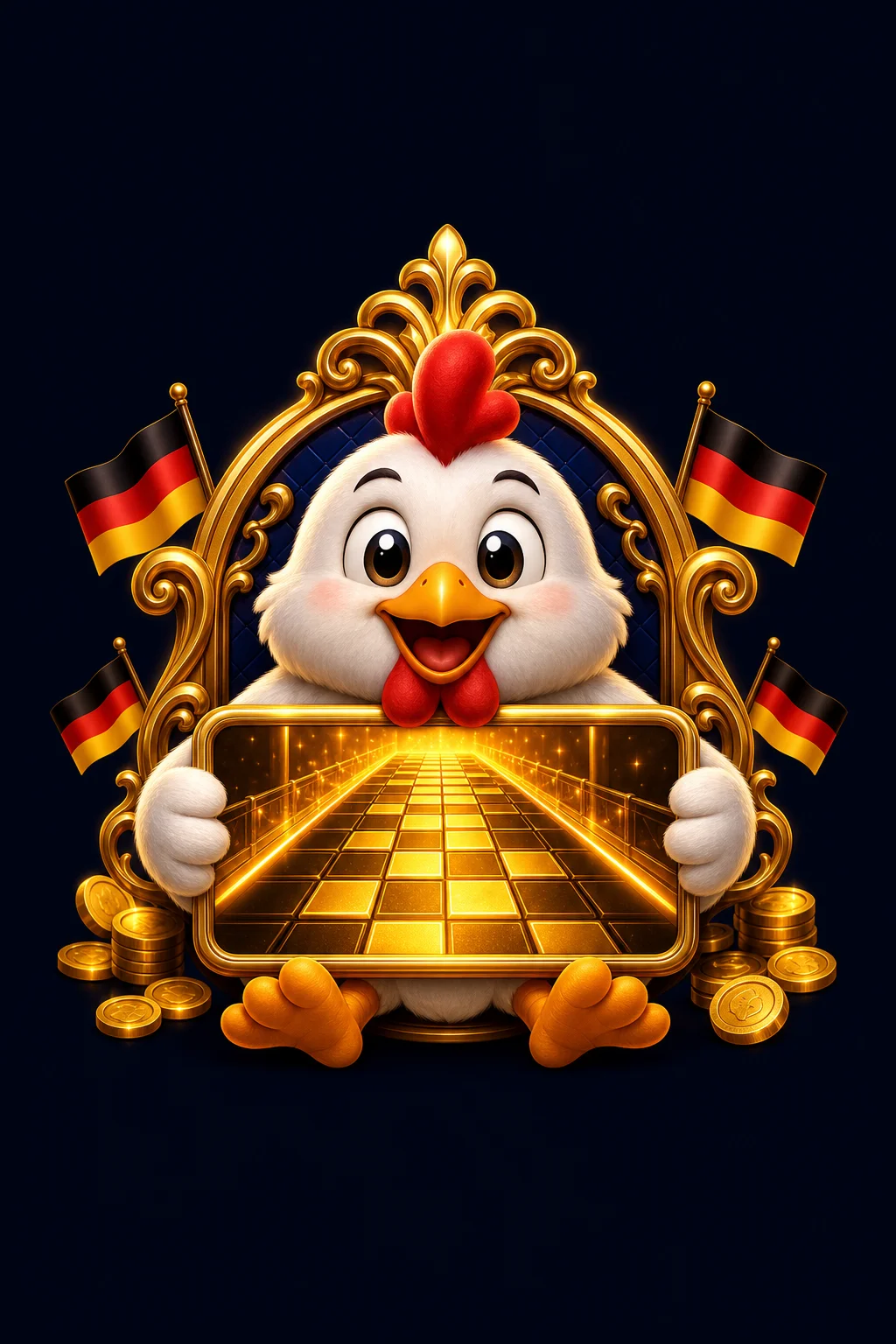 Chicken Road Demo kostenlos starten - Bildschirm mit virtuellem Guthaben